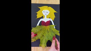 Beautiful Leaf 🍂 Doll Making In Reverse 👗 [upl. by Aniloj]