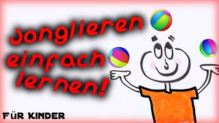 Jonglieren lernen mit 3 Bällen  Tutorial [upl. by Genesia436]