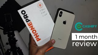 i am using cashify iphone xs max  1 month later full review  2024 [upl. by Lleryt]