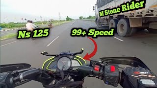 😍Ns 125 ki Highway Par Top Speed🔥 Chek  Ns 125 Full Modified [upl. by Midge]