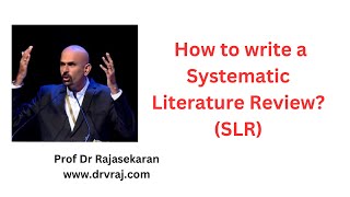 How to conduct Systematic Literature Review SLR [upl. by Anaiviv450]