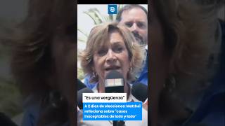 A 2 días de elecciones Matthei reflexiona sobre quotcasos inaceptables de lado y ladoquot [upl. by Garneau]