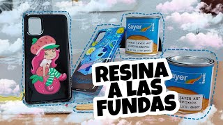 ¿Cómo le pongo resina a las fundas de celular 🖌  Resina epóxica Sayer [upl. by Anyad330]