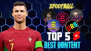 Top 5 Best Content 🤯 For Efootball Shorts Creator 🤩l SANI ON COLD l [upl. by Derrej]