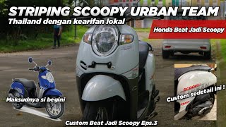 Pasang Striping Custom Scoopy Ala Thailand Scoopy Jadi Jadian part3 [upl. by Eilyw297]