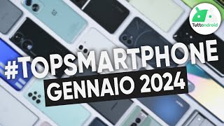 MIGLIORI Smartphone GENNAIO 2024 tutte le fasce di prezzo  TopSmartphone [upl. by Aicilef289]