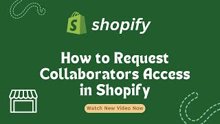 How to Send Collaborator Access Request for Shopify Store  Complete Process in Urdu [upl. by Amiarom]