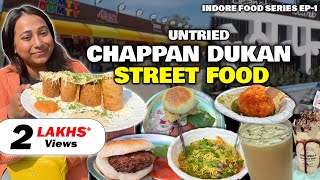 Untried INDORE STREET FOOD at Chappan56 Market  Johny Hot Dog Khopra Patties Dal Pakwan amp more [upl. by Nila]