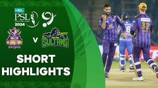 Short Highlights  Quetta Gladiators vs Multan Sultans  Match 30  HBL PSL 9  M1Z2U [upl. by Yasdnil]