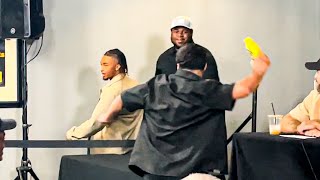 WALID SHARKS ATTACKS DEEN THE GREAT AT KSI PRESS CONFERENCE [upl. by Anaihsat114]