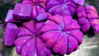 Super Soft ASMR Gym Chalk  Crispy pretty Purple Pumpkins  Dusty Powdery Reforms [upl. by Fredric220]