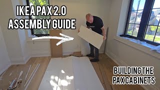 Ikea pax wardrobe 20 installation guide [upl. by Ahsiaa]