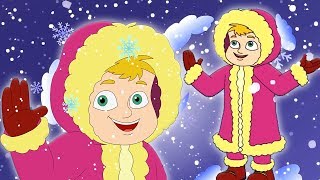 petits flocons de neige  noël chansons  pépinière chansons  Little Snowflakes  Kids Tv Française [upl. by Reprah]