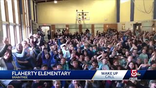 Wake Up Call from Flaherty Elementary [upl. by Aerdnahc106]