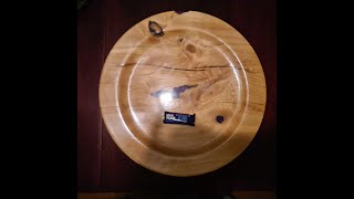 22quot Robinia Platter with Resin daftpiece [upl. by Aveer]