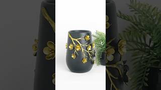 Easy Flower vase making diy roomdecor craft [upl. by Oigufer]