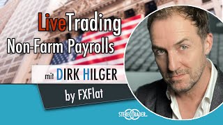 NonFarmPayrolls NFP Dow Jones Live Trading  Dirk Hilger  1923 1415h [upl. by Dis181]