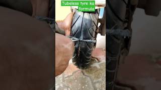 Scooty ka tyre repairing tubelessshorts trending automobile short video [upl. by Adella]