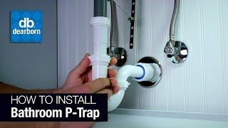 How to Install a Plastic Bathroom PTrap [upl. by Yacov]