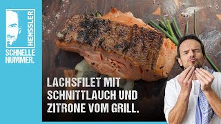 Schnelles Lachsfilet mit Schnittlauch und Zitrone Rezept von Steffen Henssler [upl. by Ahsinam]