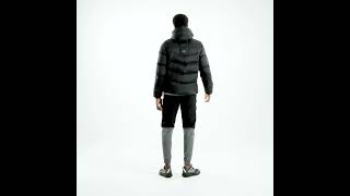 MONTERRAIN Everest 40 Padded Down Puffer Jacket Hooded Shiny Jet Black Men  FootAsylum [upl. by Benenson333]