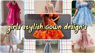 Girls stylish Gown designsGown designssubscribe [upl. by Irreg]