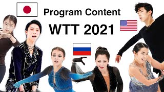 World Team Trophy 2021 Yuzuru Hanyu Anna Shcherbakova Nathan Chen Program Planned Content [upl. by Ylahtan]