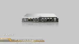 AJ821B HP Brocade 824c SAN Switch for BladeSystem cClass [upl. by Zul]