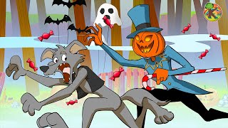 Wolf and Seven Little Goats  Stylish Goat  Halloween  KONDOSAN English  Fairy Tales for Kids [upl. by Ronald]