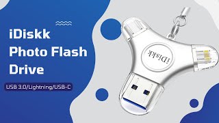 iDiskk Flash Drive Transfer Data from AndroidApplePC ALL IN ONE [upl. by Puna]