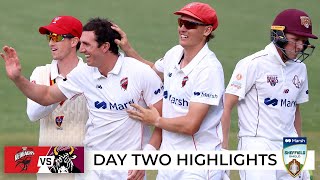 Redbacks in control despite Steketees mega haul  Sheffield Shield 202122 [upl. by Yatnod]