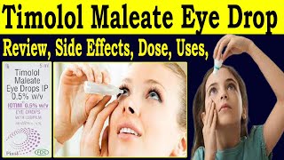 Timolol Maleate Eye Drops ip 05 wv  Review Timolol maleate eye drops hindi  Uses Side Effects [upl. by Elleraj]