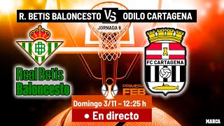 PRIMERA FEB  Real Betis Bto vs Odilo Cartagena  en vivo [upl. by Ymmas]