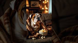 Dogs watching a movie dog puppy sad animals shrots ai movie [upl. by Shepherd953]