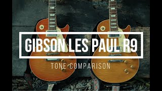 2018 Gibson Les Paul R9 1959 Reissue tone comparisons Gibson LesPaul GibsonCustomShop [upl. by Glaser612]