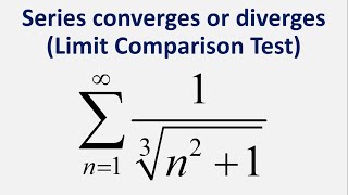 Limit Comparison Test  Series converges or diverges Sum 1n2  113  n  1 to infinity [upl. by Veljkov]