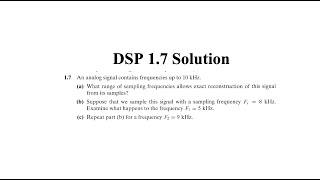 Exercise 17 Digital signal processing  DSP [upl. by Yendyc]