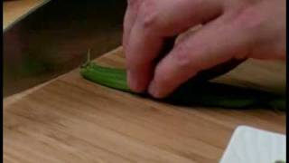 Cooking Tips  How to Clean Haricot Vert French Beans [upl. by Eeb]