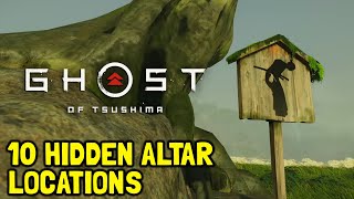 Ghost Of Tsushima 10 Hidden Altar Locations Honour The Unseen Trophy Guide [upl. by Aidiruy]