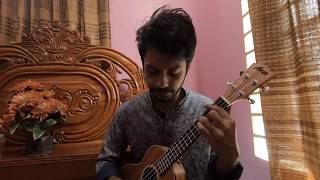 Nikosh kalo ei adhare  Ondhokar Ghore Paper Rhyme cover  The Nocturne  Ukulele [upl. by Ymarej307]