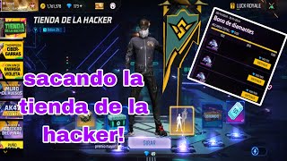 SACANDO LA TIENDA DE LA HACKER EMOTE CONTEMPLA MI BANDERA Y BONUS DE DIAMANTES FREE FIRE [upl. by Jill]