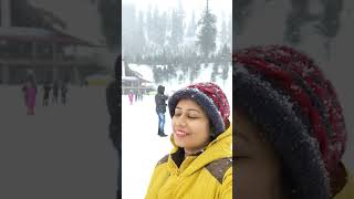 Snowfall in Solang Valley Today shorts short manali manalisnowfall coupleshorts [upl. by Handy]