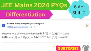 Suppose for a differentiable function h h00 h11amp h12if gxheˣeʰ⁽ˣ⁾ then g0 [upl. by Snej]