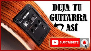 COMO INSTALAR UN MICROFONO  PASTILLA A GUITARRA ACUSTICA EQ  PREAMPLIFICADOR [upl. by Schnorr]