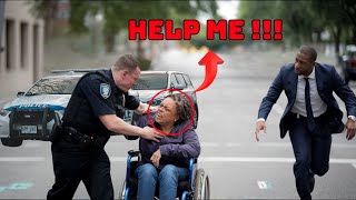 Police Brutalize an Elderly Disabled Woman Unaware Her Son Would Bring Them to Justice [upl. by Finnie194]