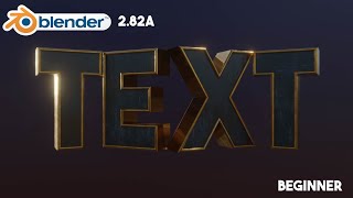 Simple Cinematic Text Blender 282a [upl. by Alemak]