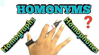 ये क्या चक्कर है Homonyms का  Homophones and Homographs in English Grammar [upl. by Adnawal418]