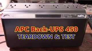 APC BackUPS 450 battery backup supply teardown [upl. by Haiel]