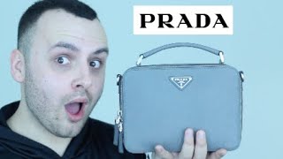 PRADA BRIQUE SAFFIANO LEATHER BAG REVIEW  SHANE GRADY [upl. by Stanford]