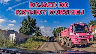 Dojazd do Krynicy Morskiej  trasa od Przekopu aż do Stegny [upl. by Eustis]